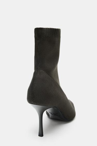 FABRIC ANKLE BOOT - Grey by Zara - Image 5