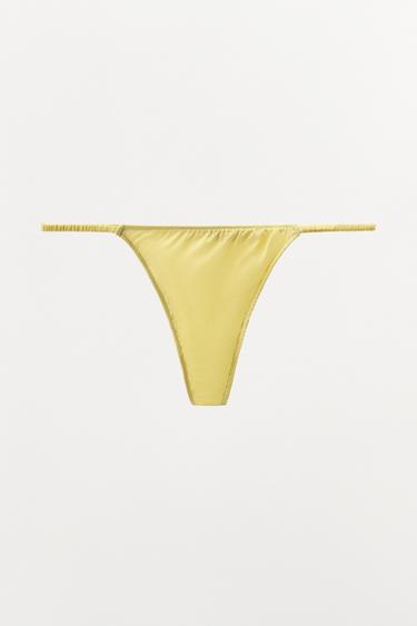 SILK THONG - Yellow by Zara