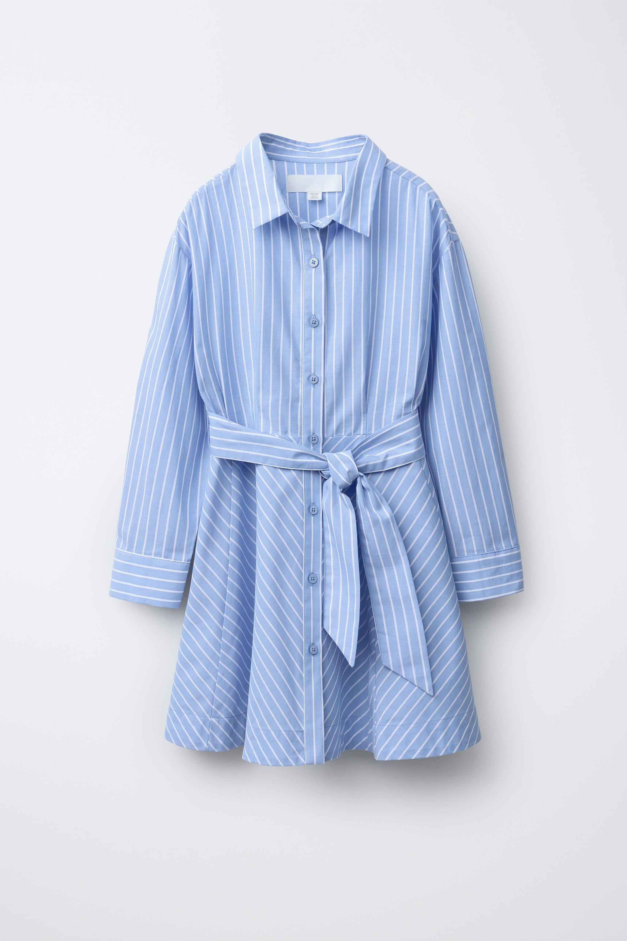 STRIPED SHIRT DRESS - Main Image