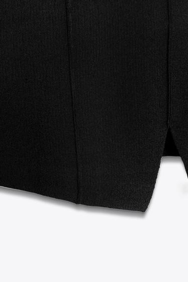 PEPLUM KNIT TOP - Black by Zara - Image 2