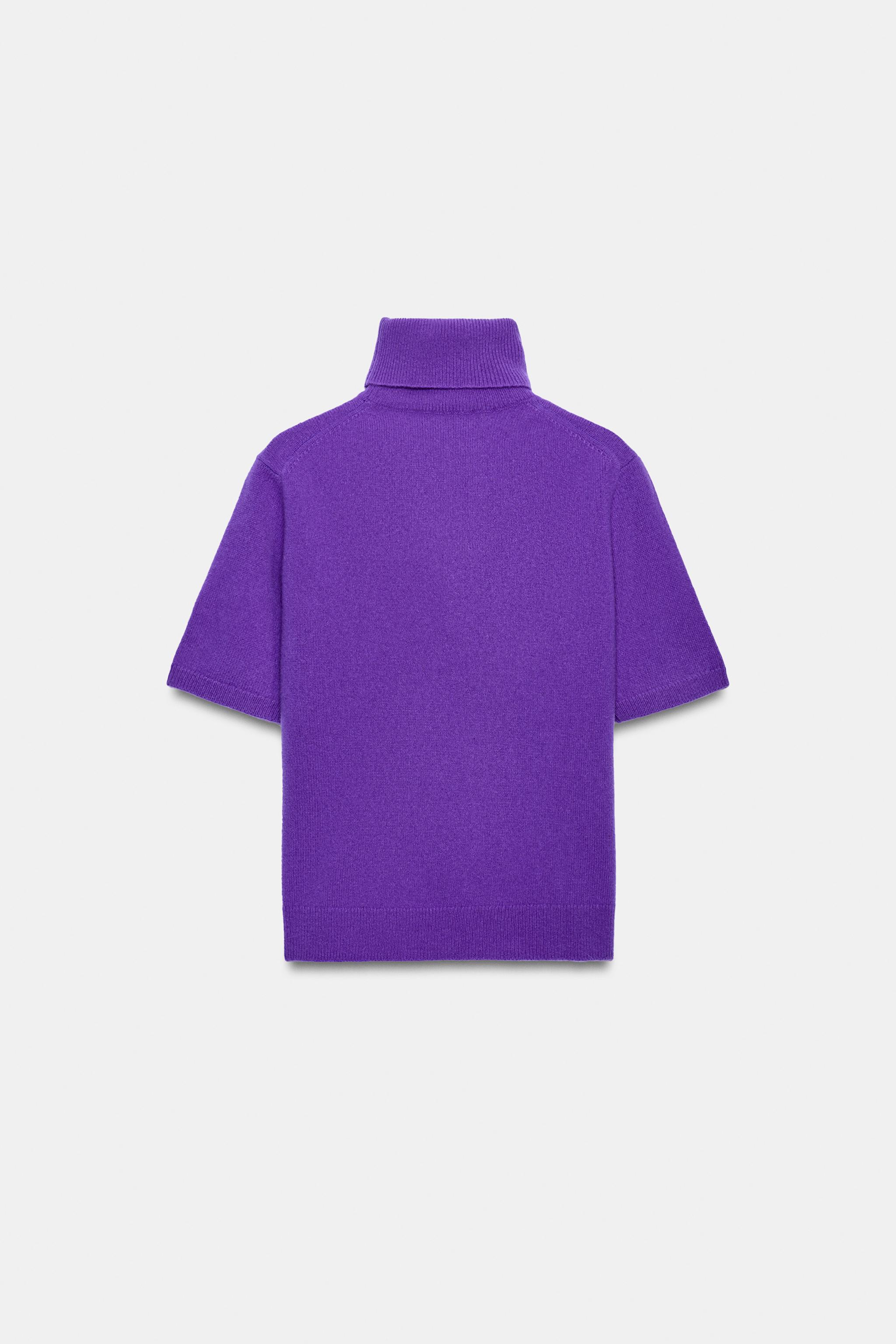 SHORT SLEEVE 100% WOOL SWEATER
