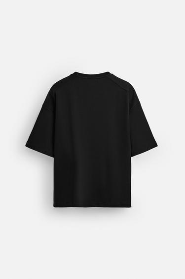 INTERLOCK TEXTURED SWEATSHIRT - Black by Zara - Image 6