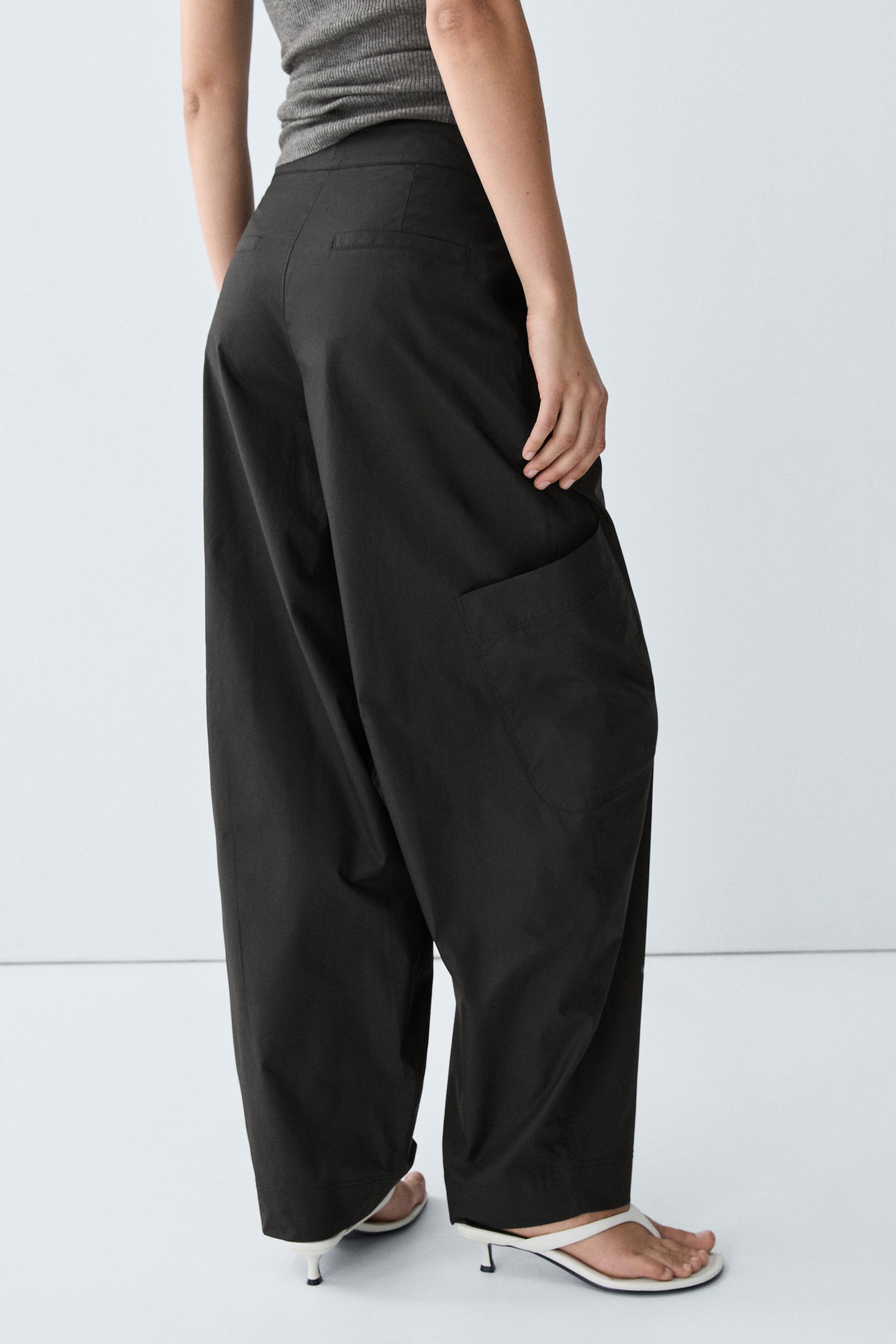 Pantalon cargo barrel fit