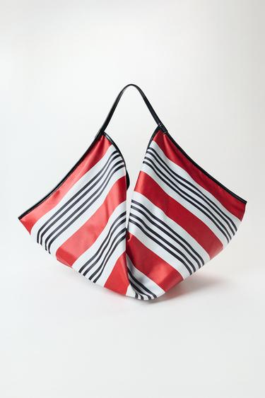 PRINTED MAXI BAG - Red by Zara