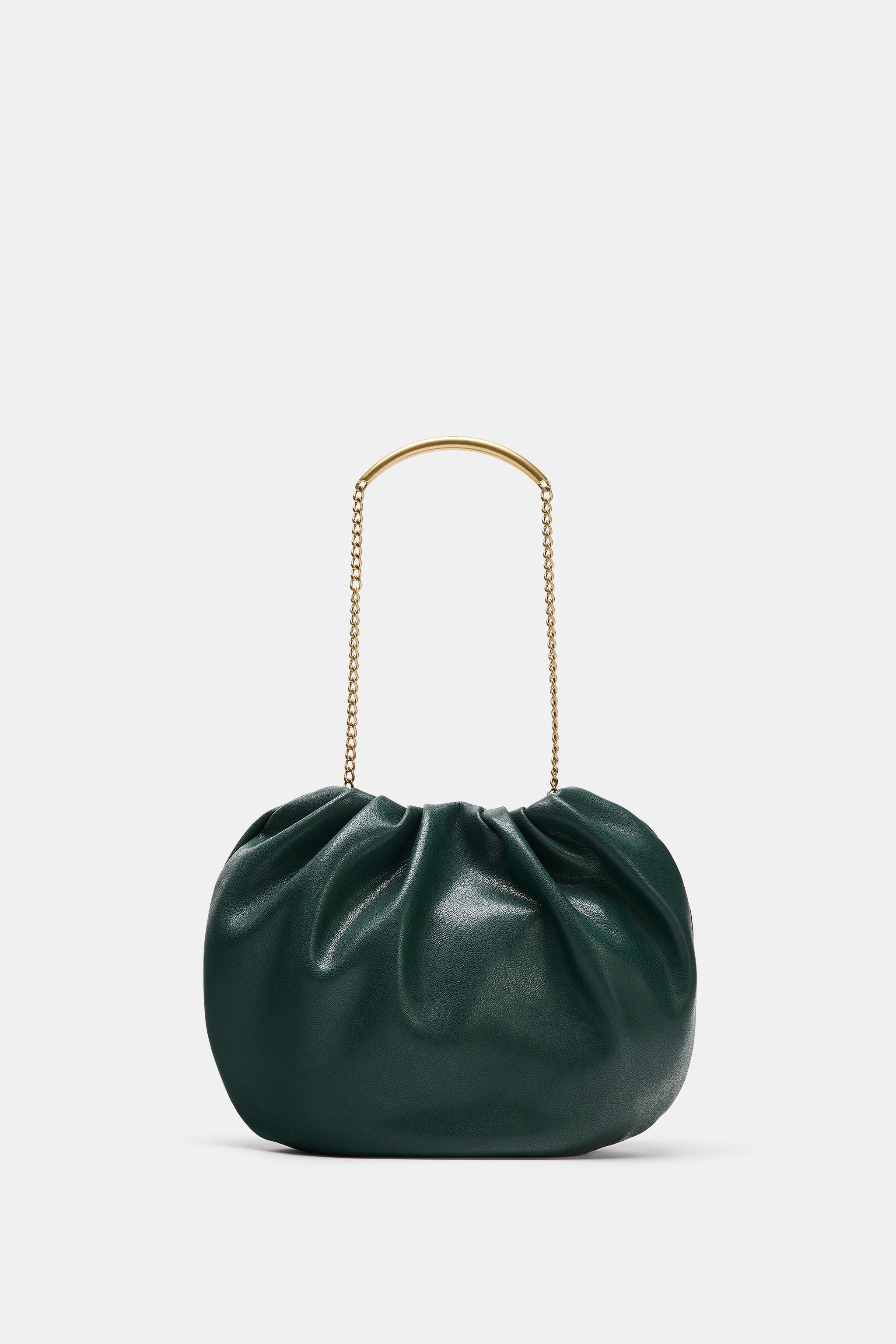 ゆ*た様 バラパック140p チェーンディテール ショルダーバッグ - グリーン | ZARA Japan / 日本