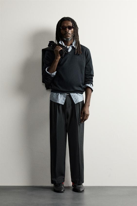 AARON LEVINE X ZARA PİLİLİ CHINO PANTOLON