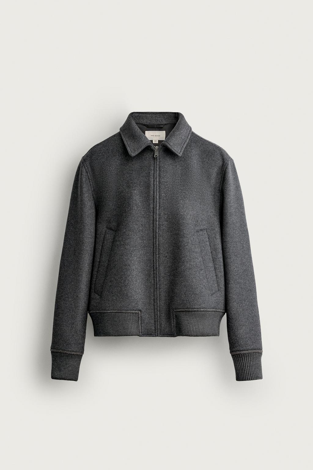 REGULAR FIT WOOL BLEND JACKET MANTECO®