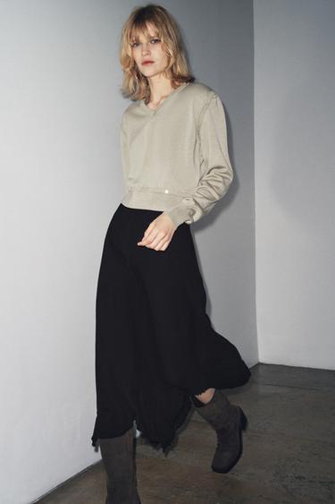 JERSEY DESMONTABLE PUNTO BOTONES - Beige de Zara - Imagen 0