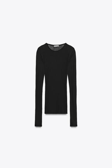 SUPIMA® COTTON T-SHIRT - Black by Zara