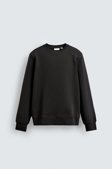 SUDADERA CREW NECK HEAVYWEIGHT - Negro de Zara