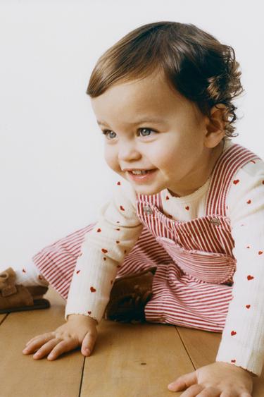 CONJUNTO BODY Y LEGGING CORAZONES - Crudo de Zara