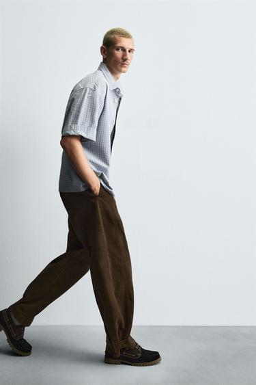 CONTRAST LEATHER DECK SHOES - Multicoloured by Zara