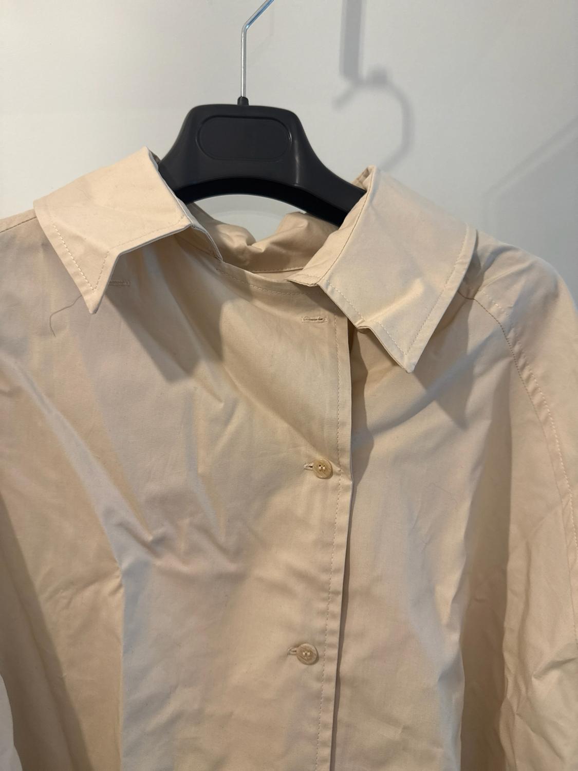ZW COLLECTION OVERSIZE PLEATED SHIRT - Image 2