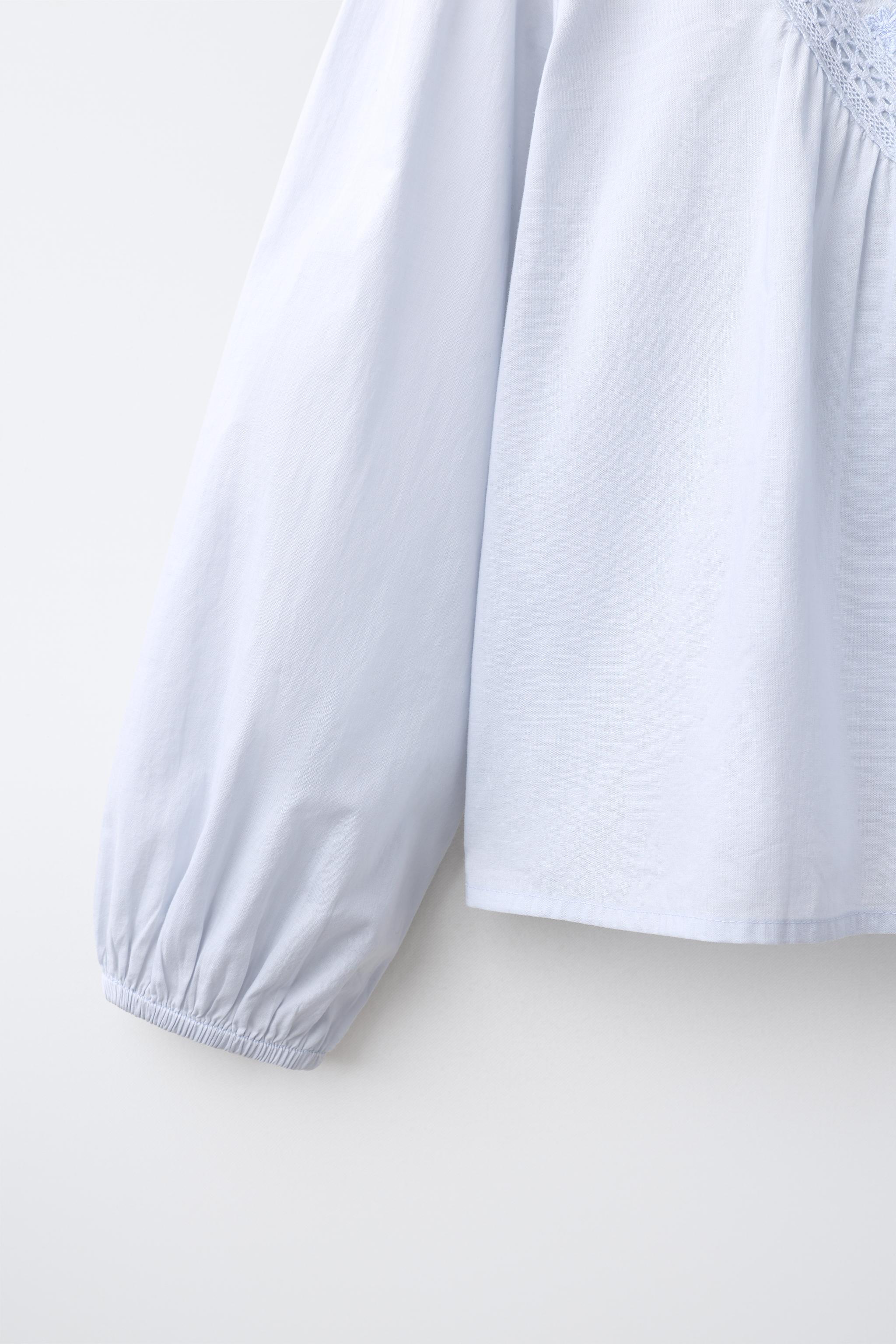 EMBROIDERED YOKE ROMANTIC SHIRT