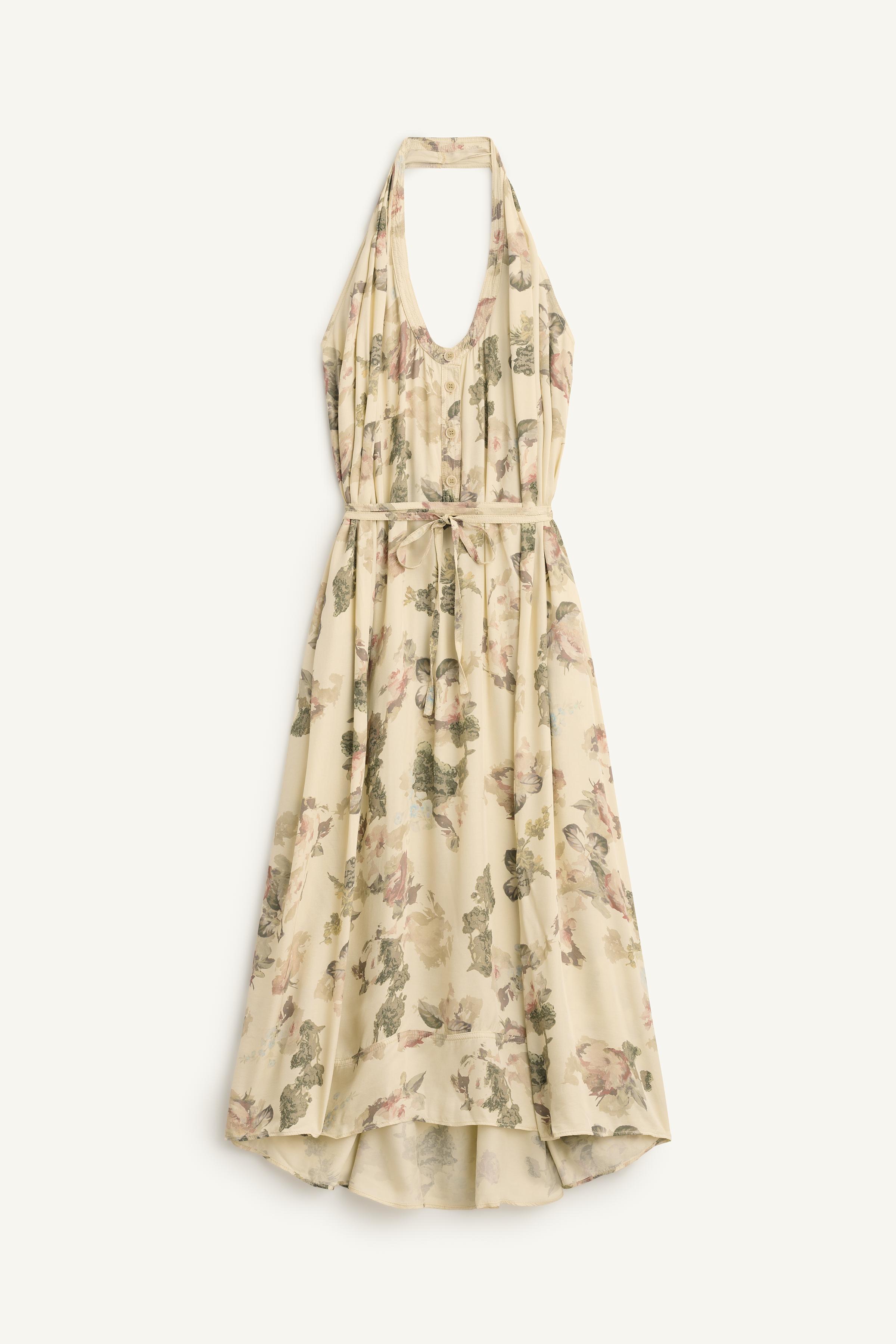 Zara Çiçek Desenli Elbise görsel 5