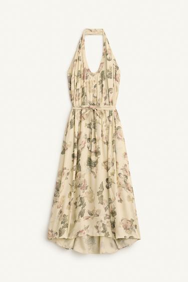 Zara FLORAL DRESS - Printed