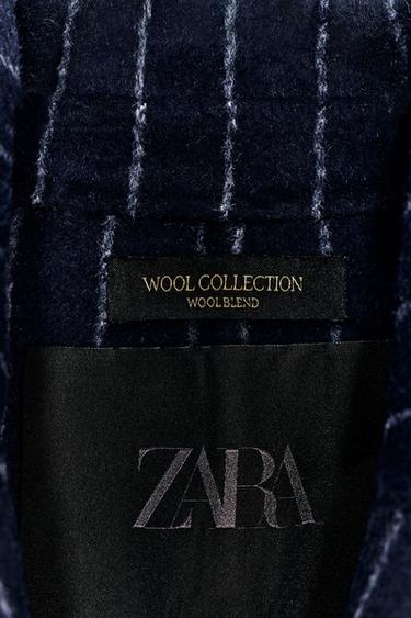 BLAZER AVEC LAINE ZW COLLECTION - rayures de Zara - Image 11