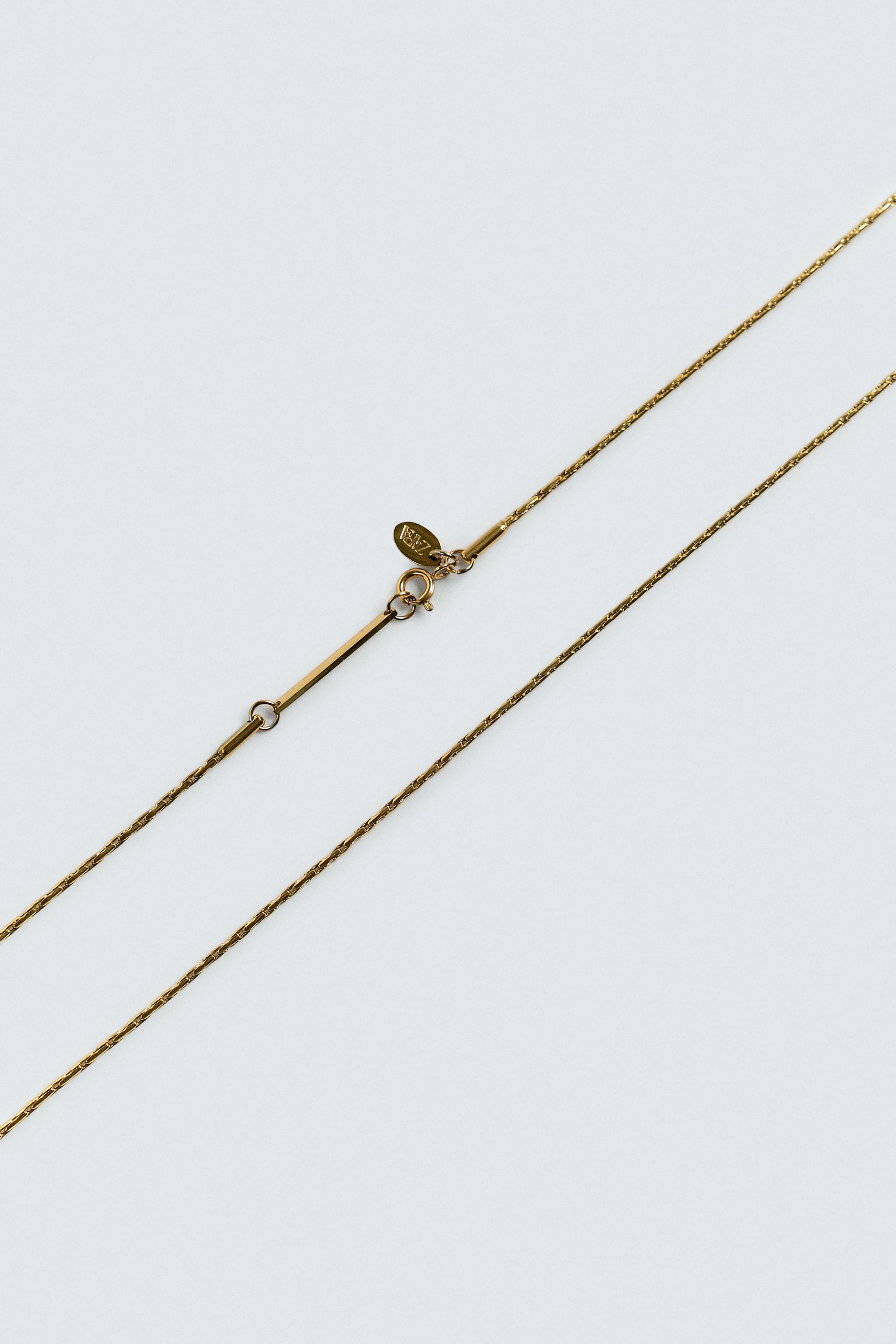 STAINLESS STEEL LINK CHAIN - Gold | ZARA India