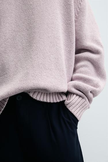 TEXTURED SWEATER - Lilac by Zara - Image 5