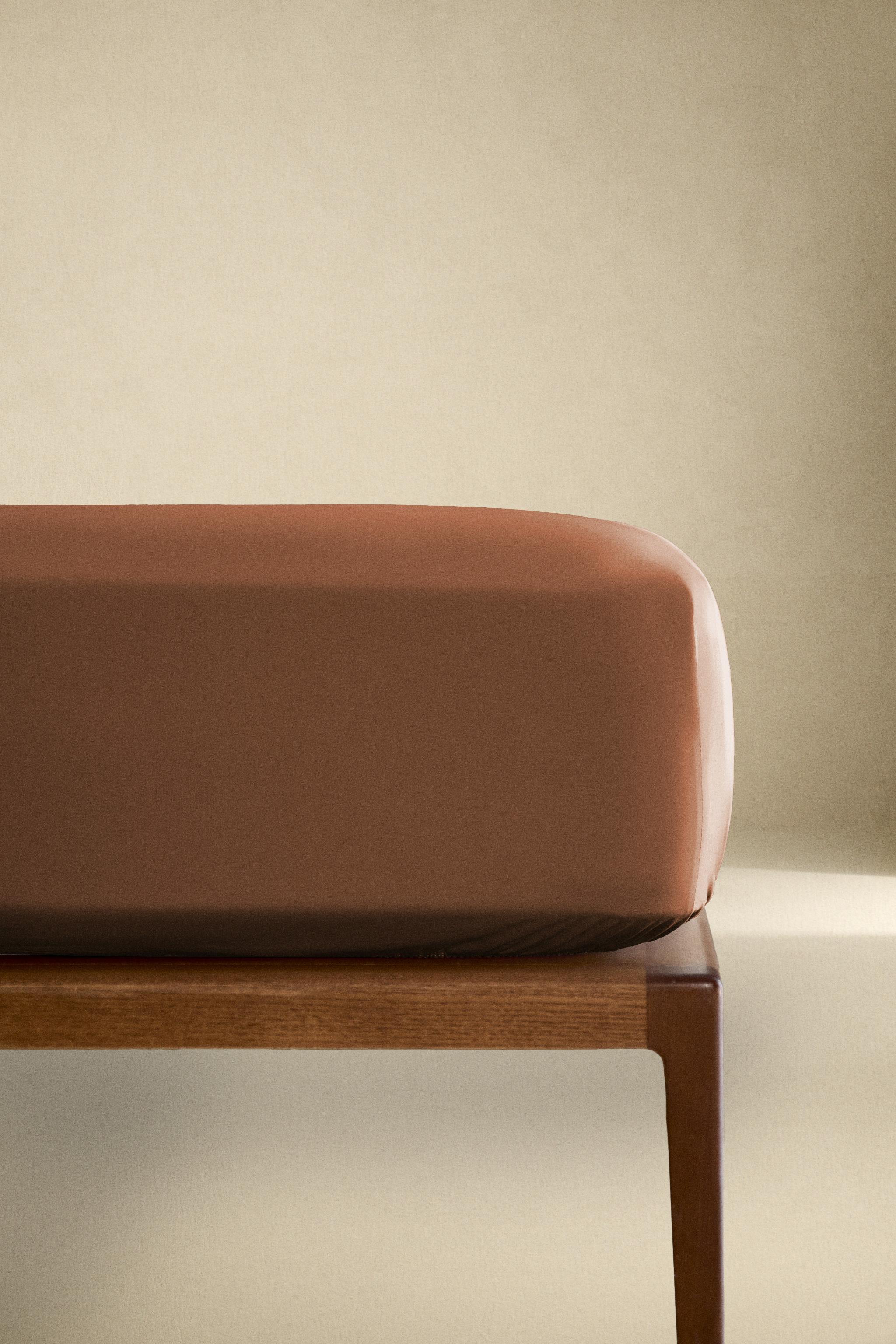 PERCALE COTTON FITTED SHEET | 11.8" THICK ( THREAD COUNT