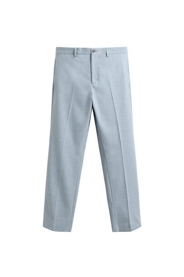 КОСТЮМНЫЕ БРЮКИ SLIM FIT — НЕБЕСНО-ГОЛУБОЙ от Zara