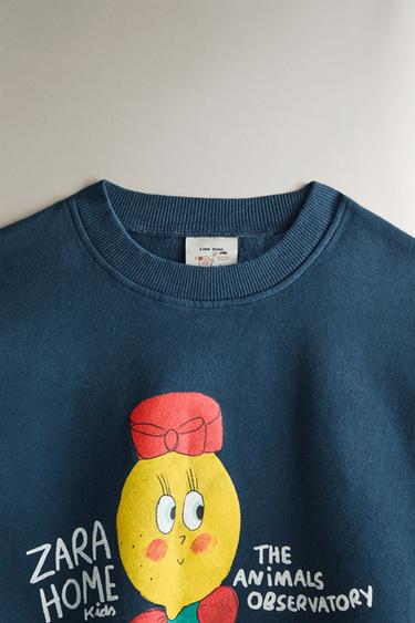 LIMONCELLA X THE ANIMALS OBSERVATORY SWEATSHIRT (ADULT) - Blue by Zara - Image 1