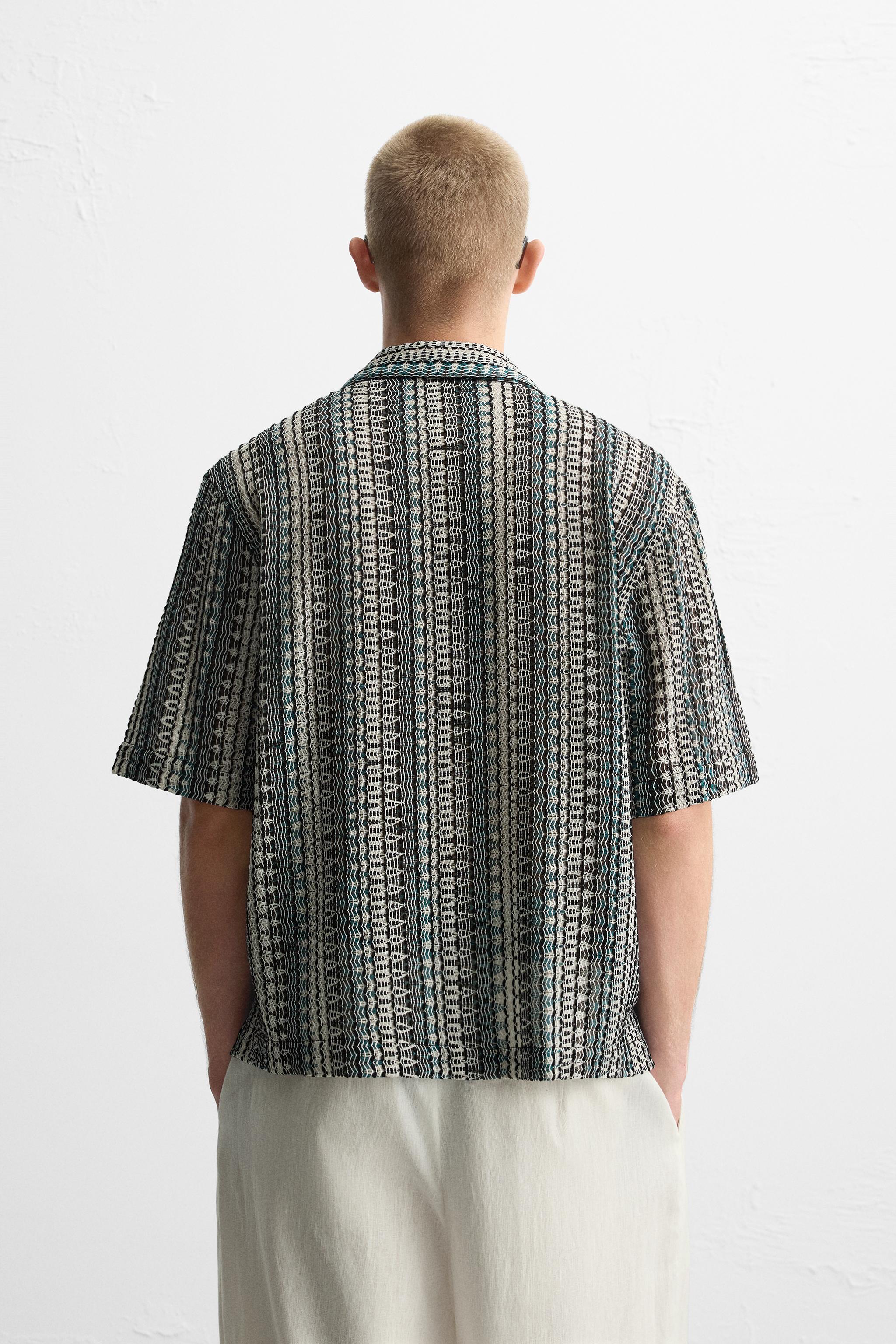 GEOMETRIC JACQUARD SHIRT