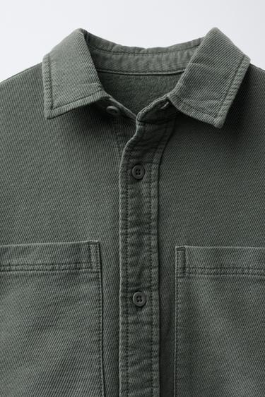 COMFORT FABRIC SHIRT - Green by Zara - Image 2