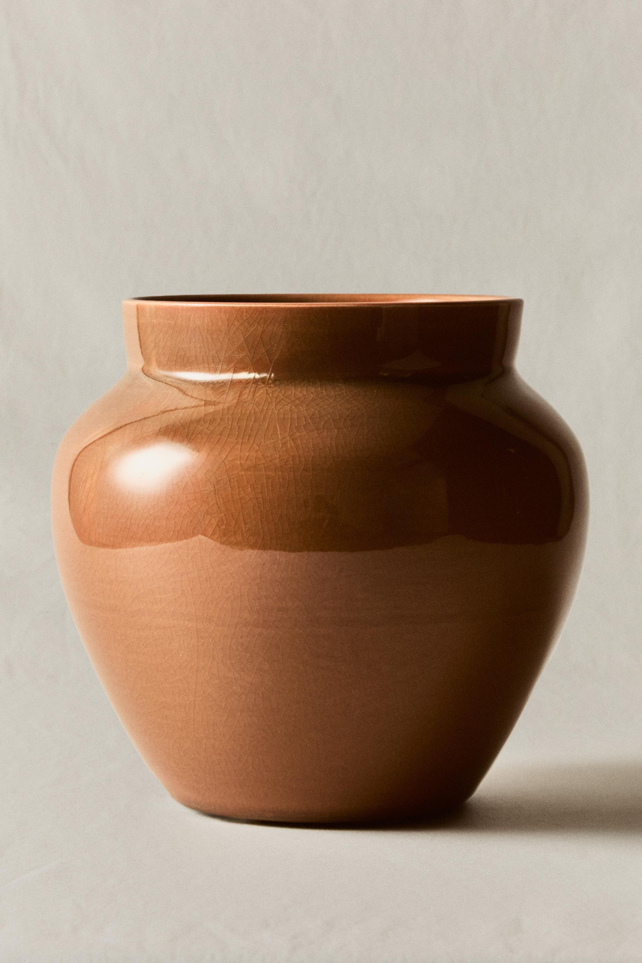 TERRACOTTA CERAMIC VASE
