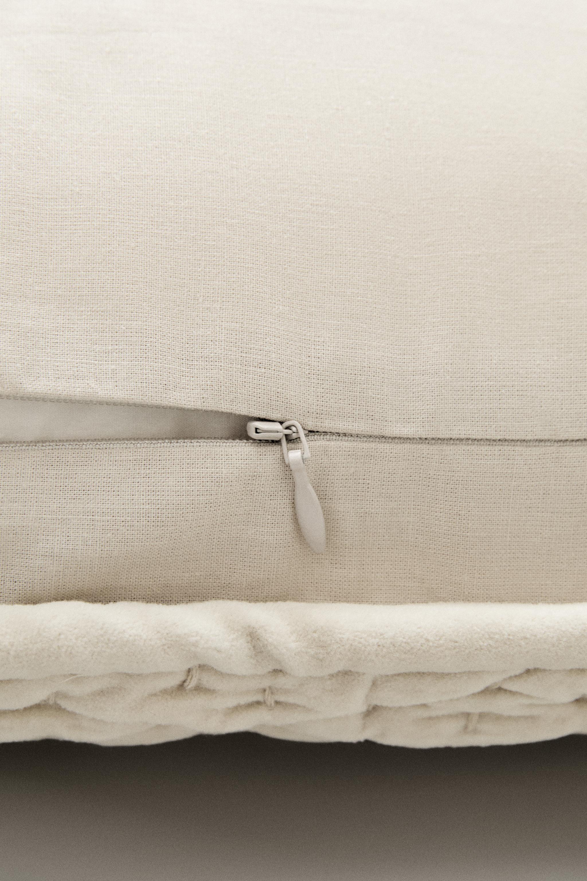 HOUSSE COUSSIN VELOURS DÉLAVÉ