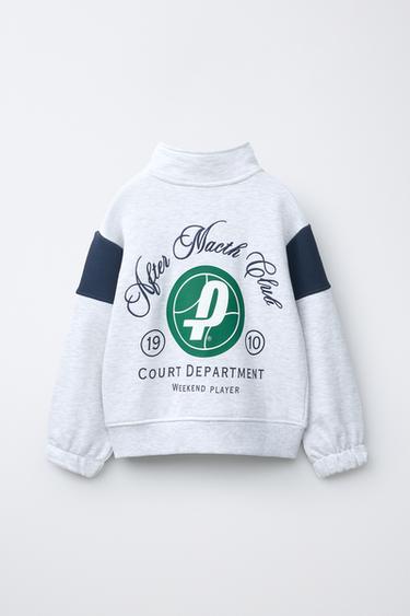 SWEATSHIRT PENN © - Abu-abu dari Zara