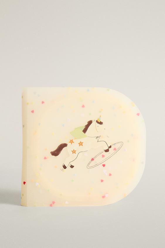 KIDS' UNICORN SILICONE LUNCH BOX - Ecru by Zara - Image 0