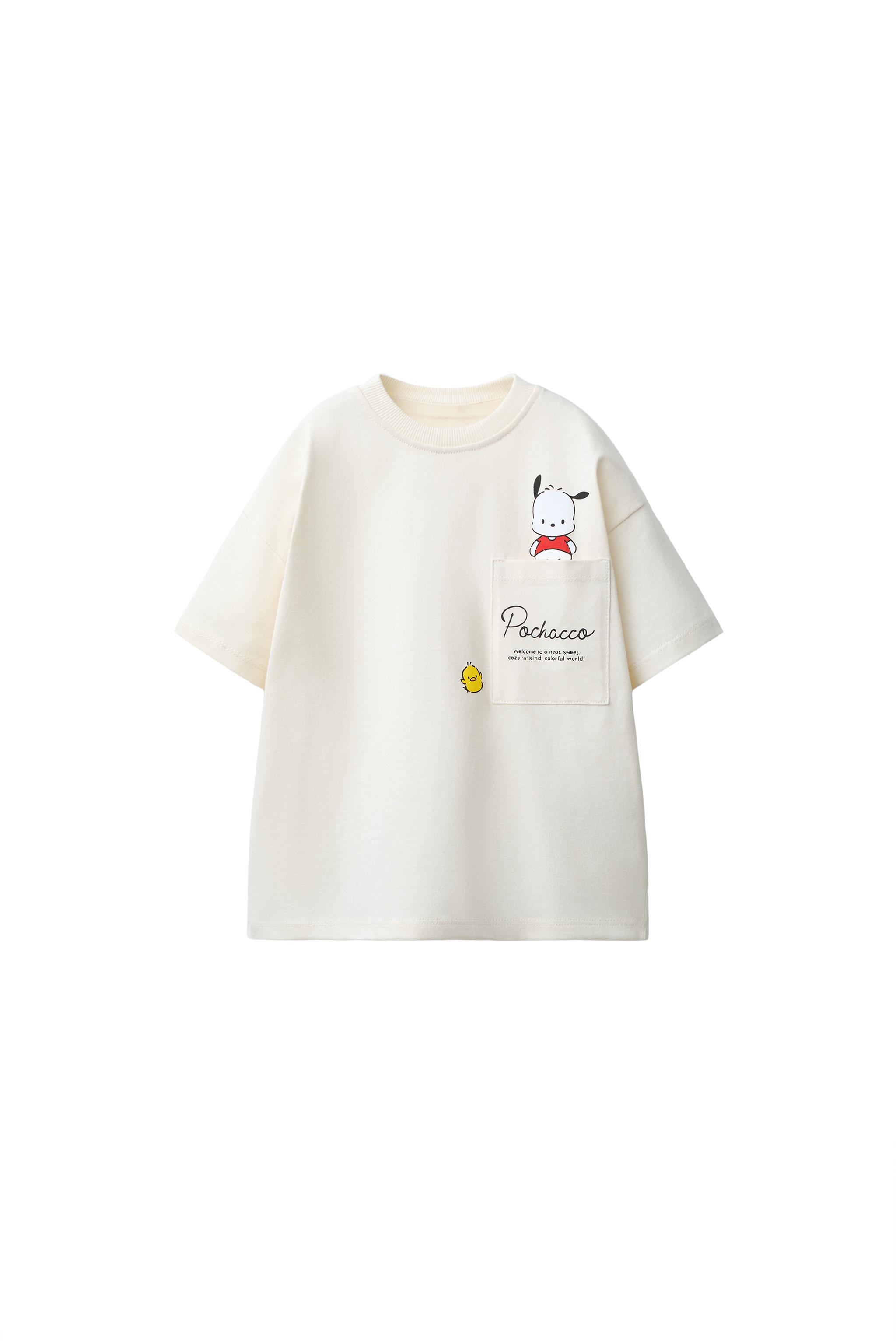 ポチャッコ © サンリオ ポケットTシャツ - ホワイト | ZARA Japan / 日本