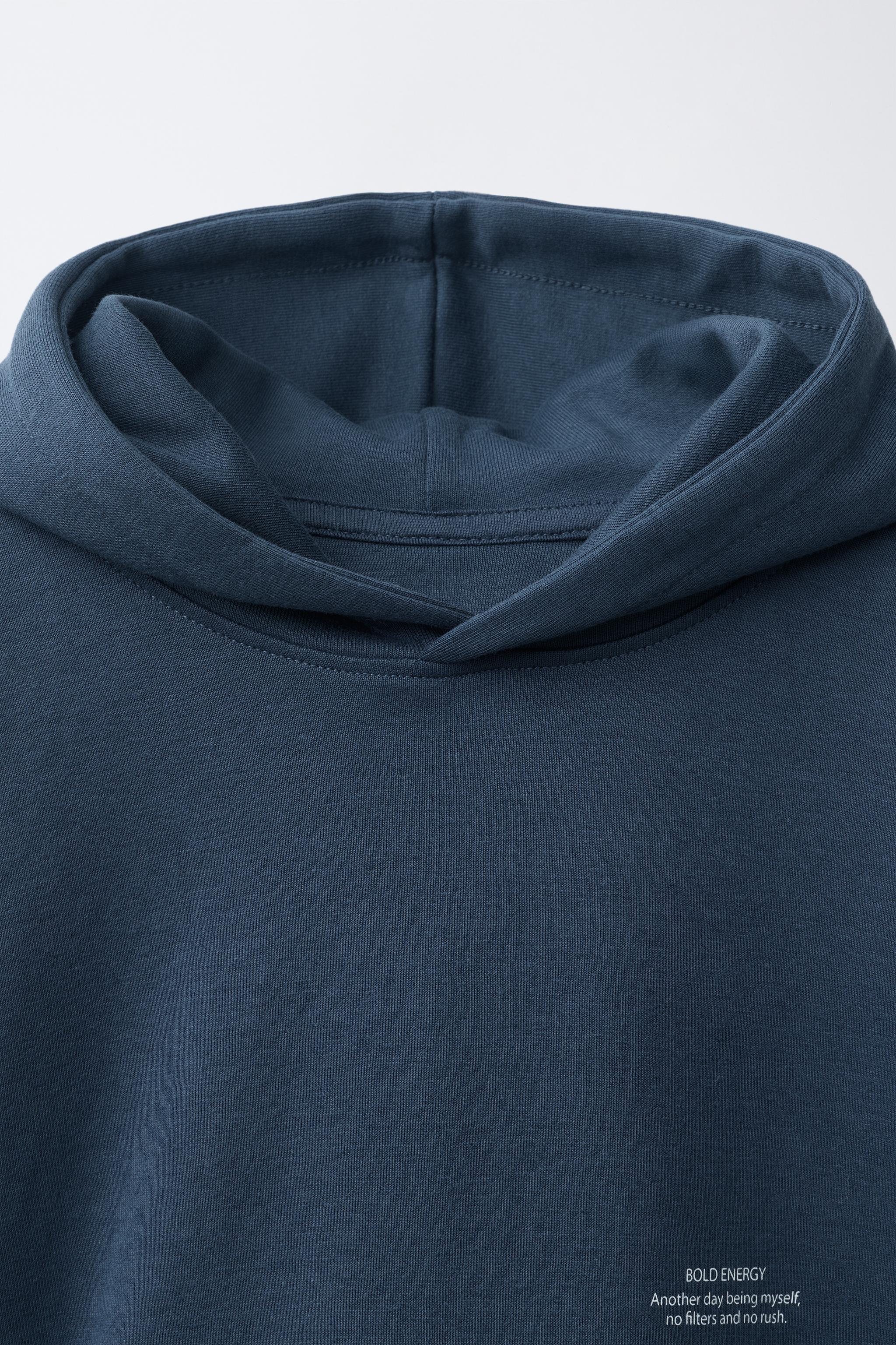 TEXT PRINT INTERLOCK HOODIE AND JOGGER SET