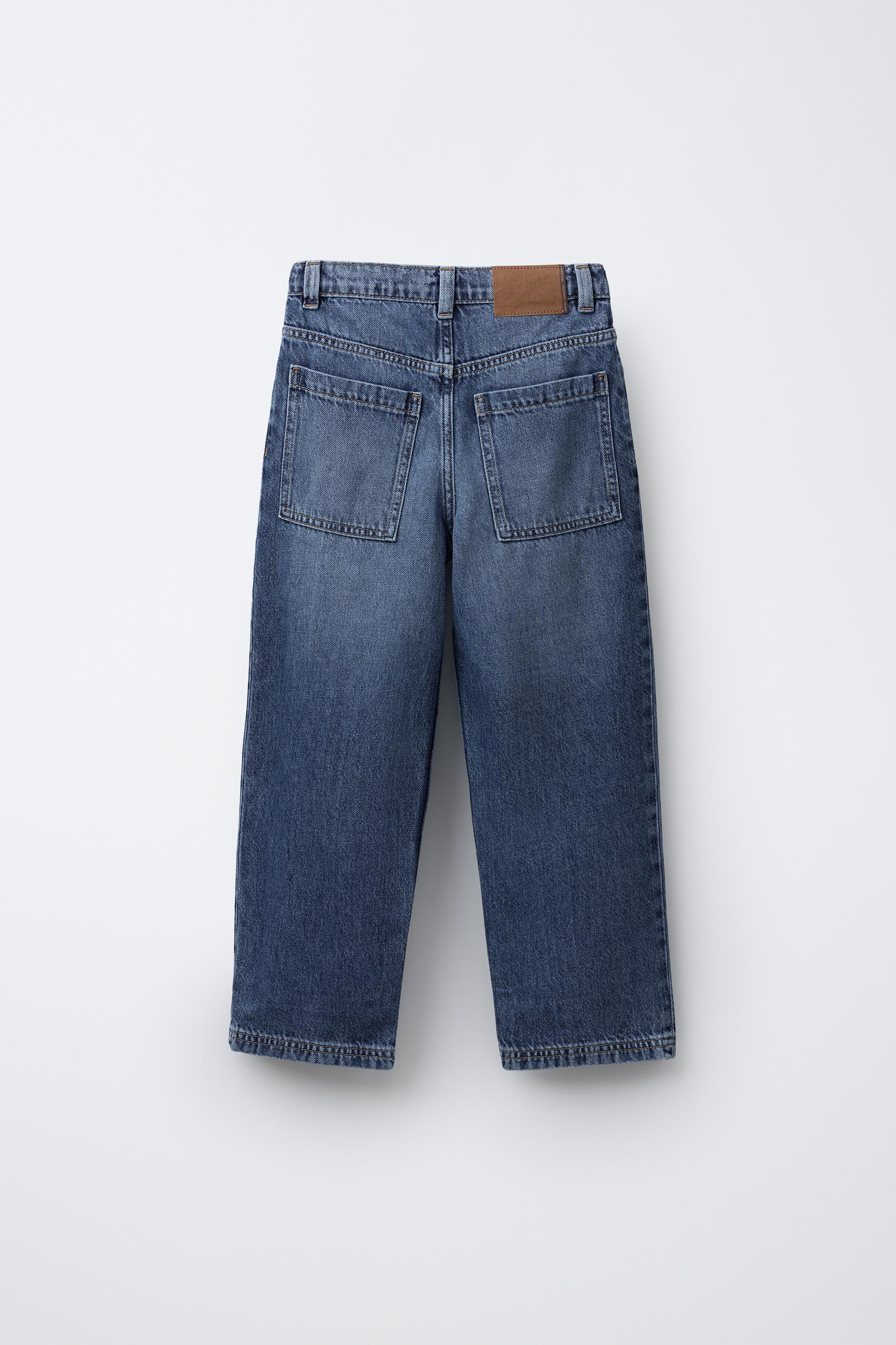 ZARA デニムブルー バギーフィットジーンズ EU38(JP30) 新品 ZARA スーパーバギーフィットジーンズEU38(JP30)ブルー/グリーン新品