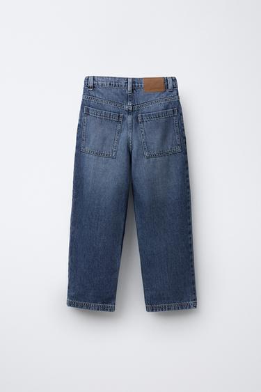 RELAXED BAGGY JEANS - Mid-blue by Zara