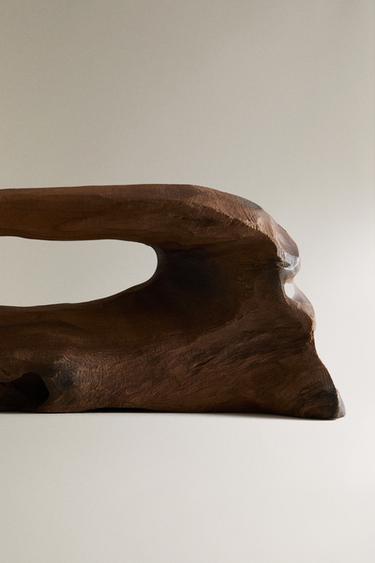DECORATIVE WOODEN TRUNK - Light beige by Zara - Image 4