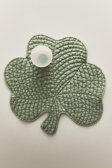 QUILTED CLOVER PLACEMAT - Green by Zara