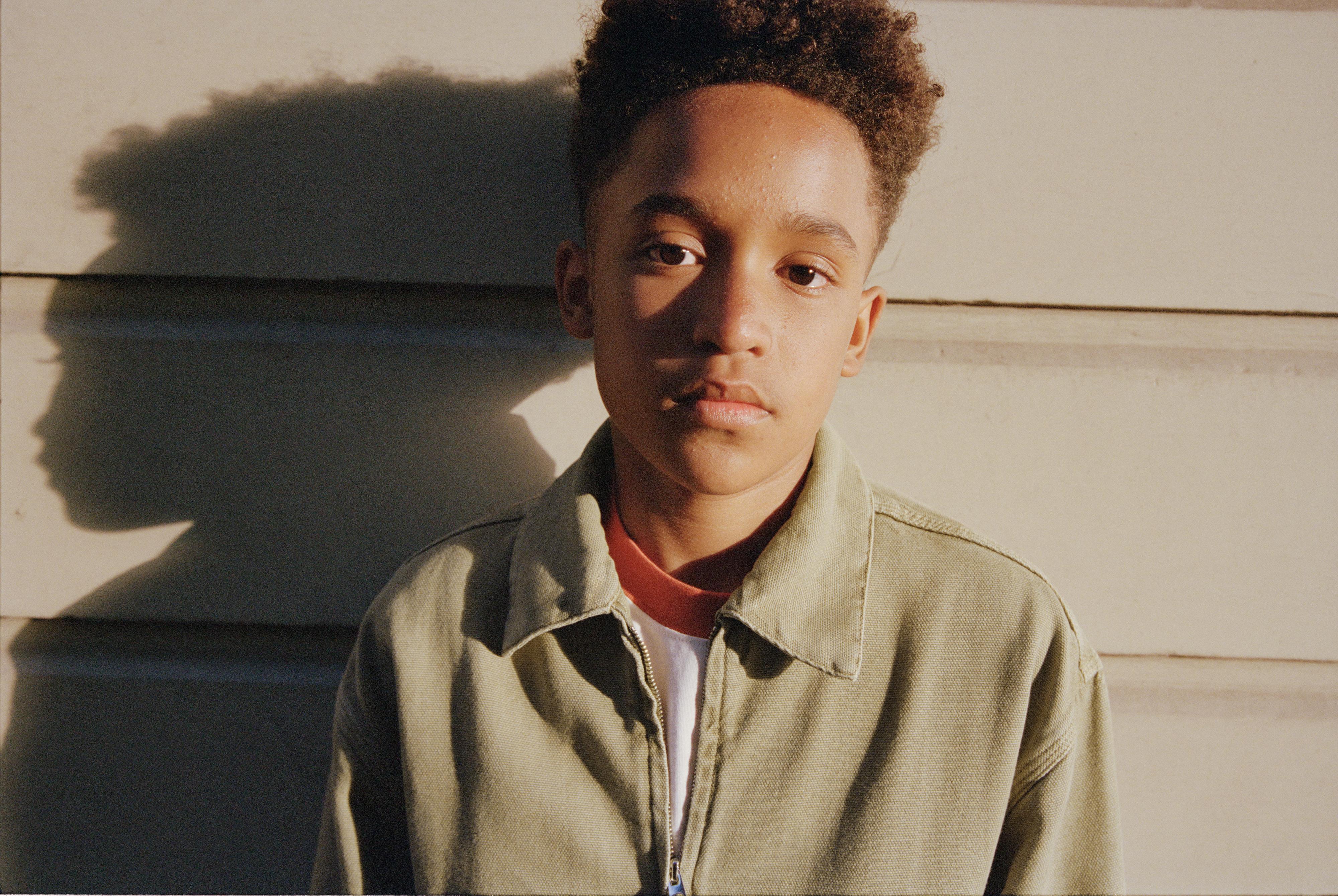 WASHED EFFECT TWILL OVERSHIRT — Khaki