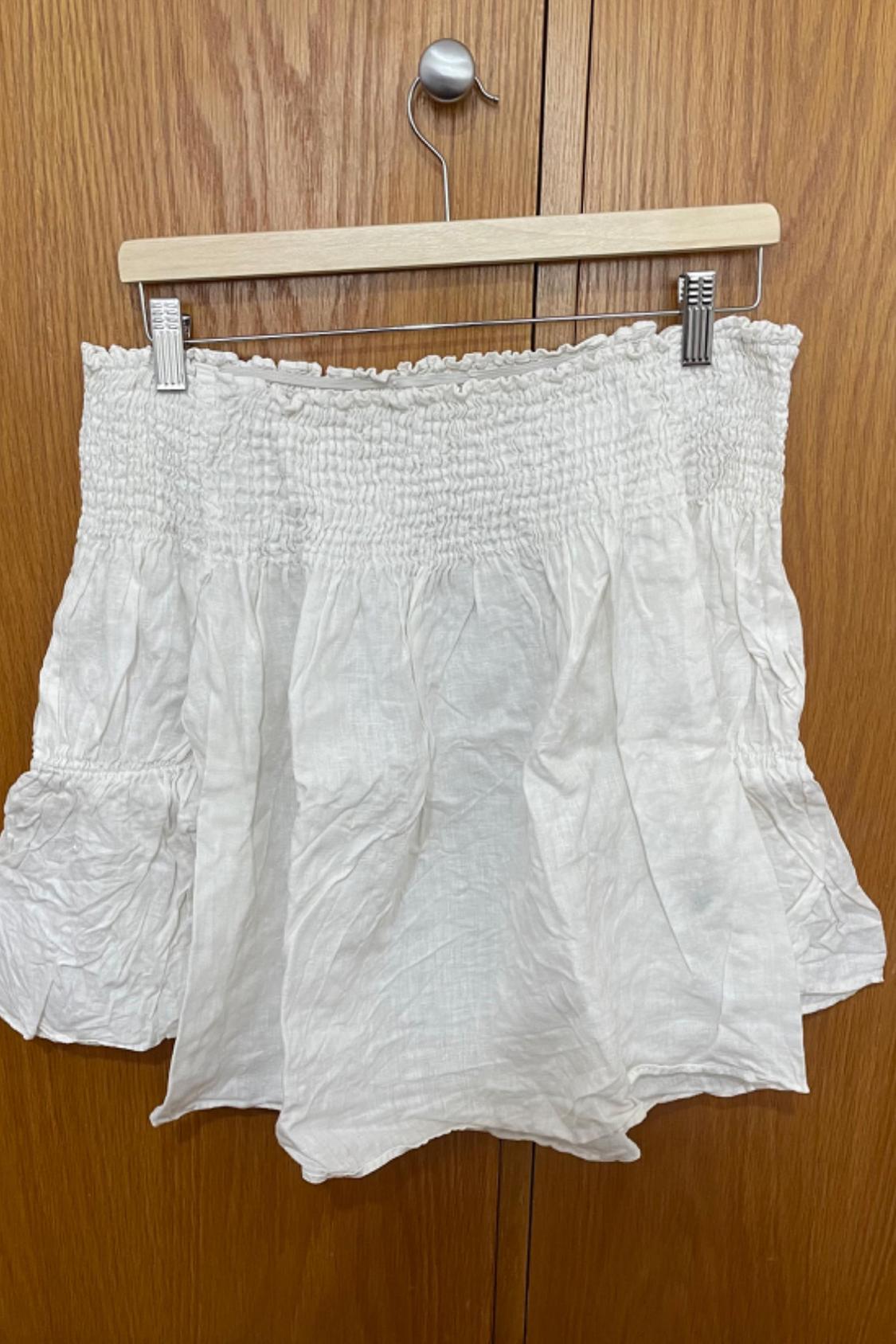 SHIRRED LINEN TOP - Image 2