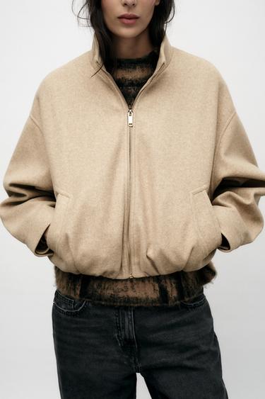BLOUSON BOMBER SOFT - Beige de Zara - Image 1