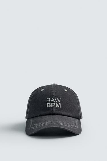 WASHED CAP WITH EMBROIDERED STITCHING - Grey by Zara - Image 4