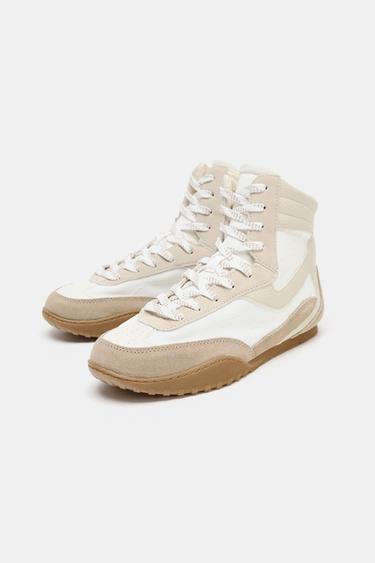 BASKETS MONTANTES - Blanc écru de Zara - Image 3