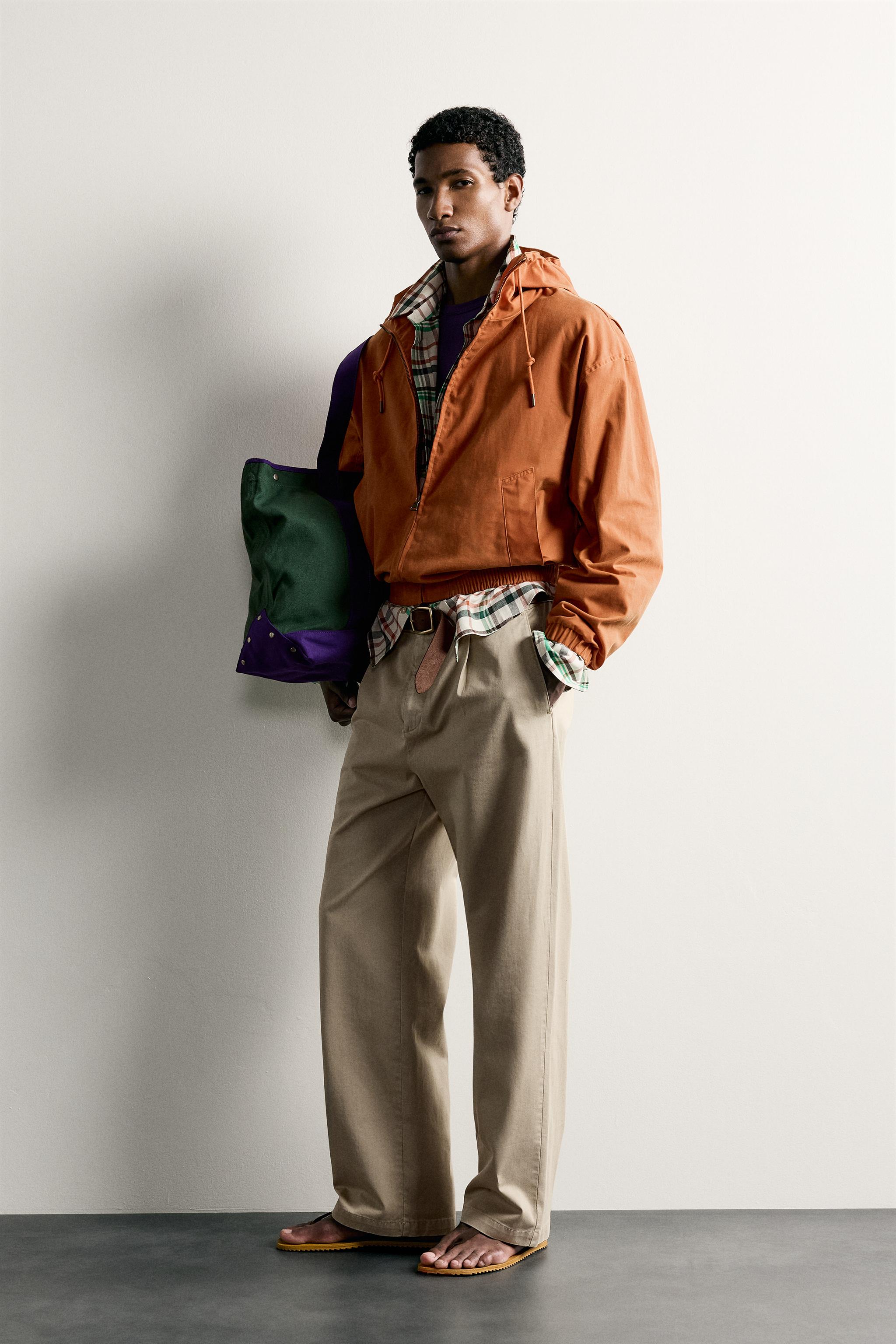 WAXED-EFFECT RELAXED FIT JACKET