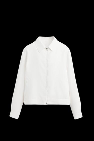 JACKE AUS 100 % LEINEN - Weiß von Zara - Bild 0