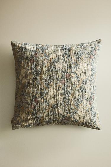 HOUSSE DE COUSSIN FEUILLES MORRIS & CO. - Vert de Zara - Image 4