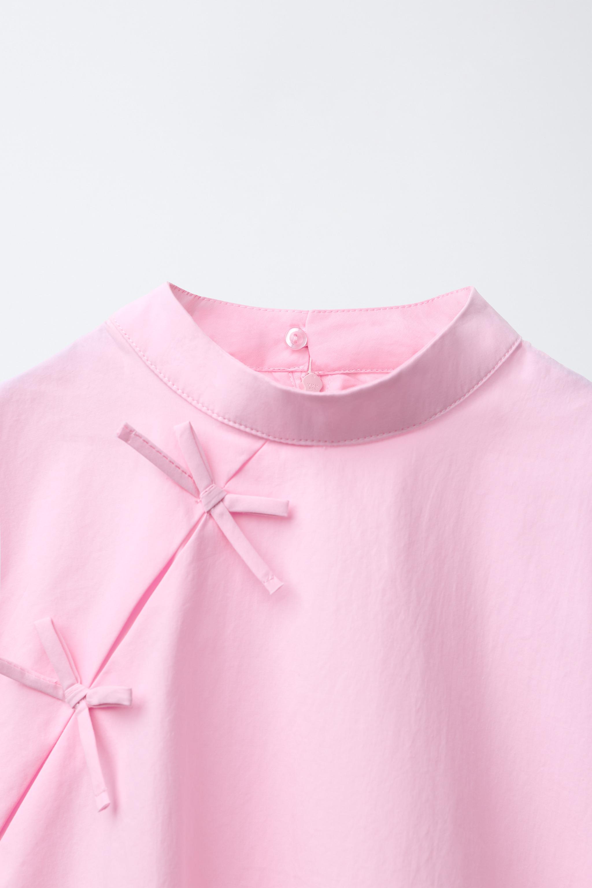 BOW SHIRT - Pink | ZARA South Africa