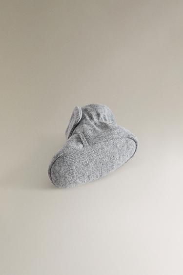 CHAUSSONS BÉBÉ BOTTES LAINE - Gris de Zara - Image 5