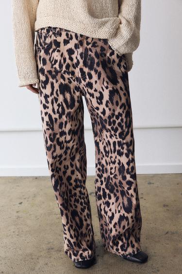 JEANS ZW ESTAMPADO ANIMAL - Leopardo de Zara