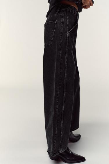 JEAN Z1975 CULOTTE TAILLE HAUTE - Noir de Zara - Image 2